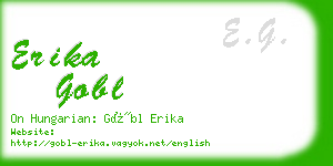erika gobl business card